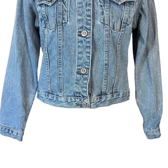 Y2K Squeeze Jeans Denim Trucker Jacket - Picture 3 of 11